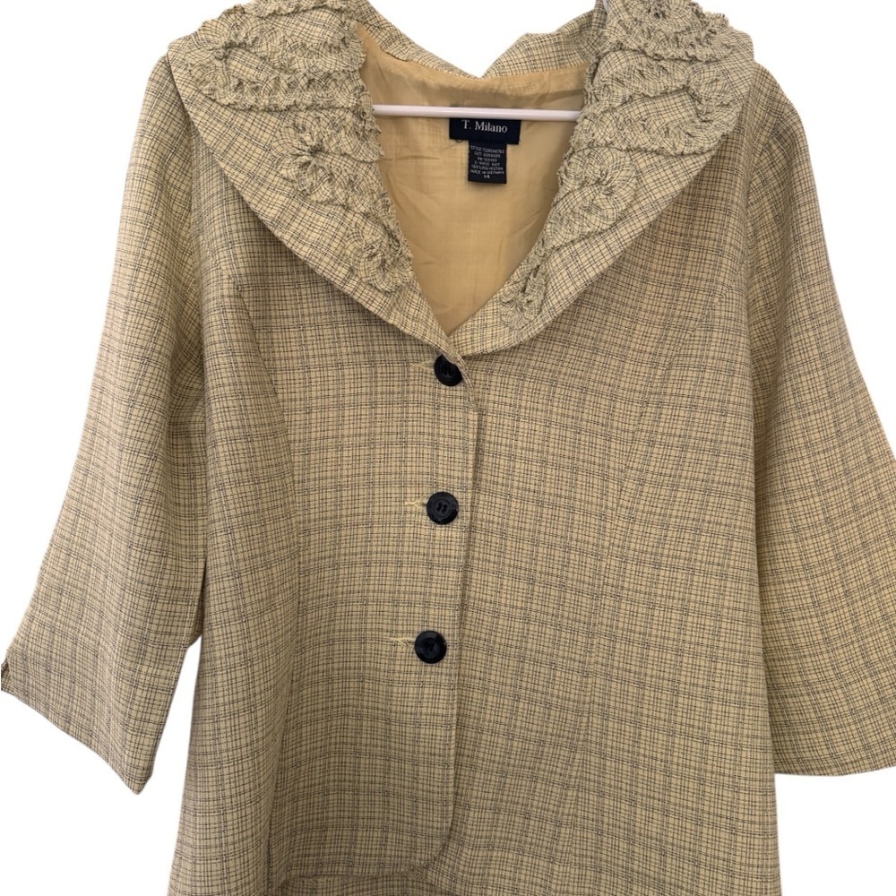 T. Milano Women’s Embroidered Collar Jacket